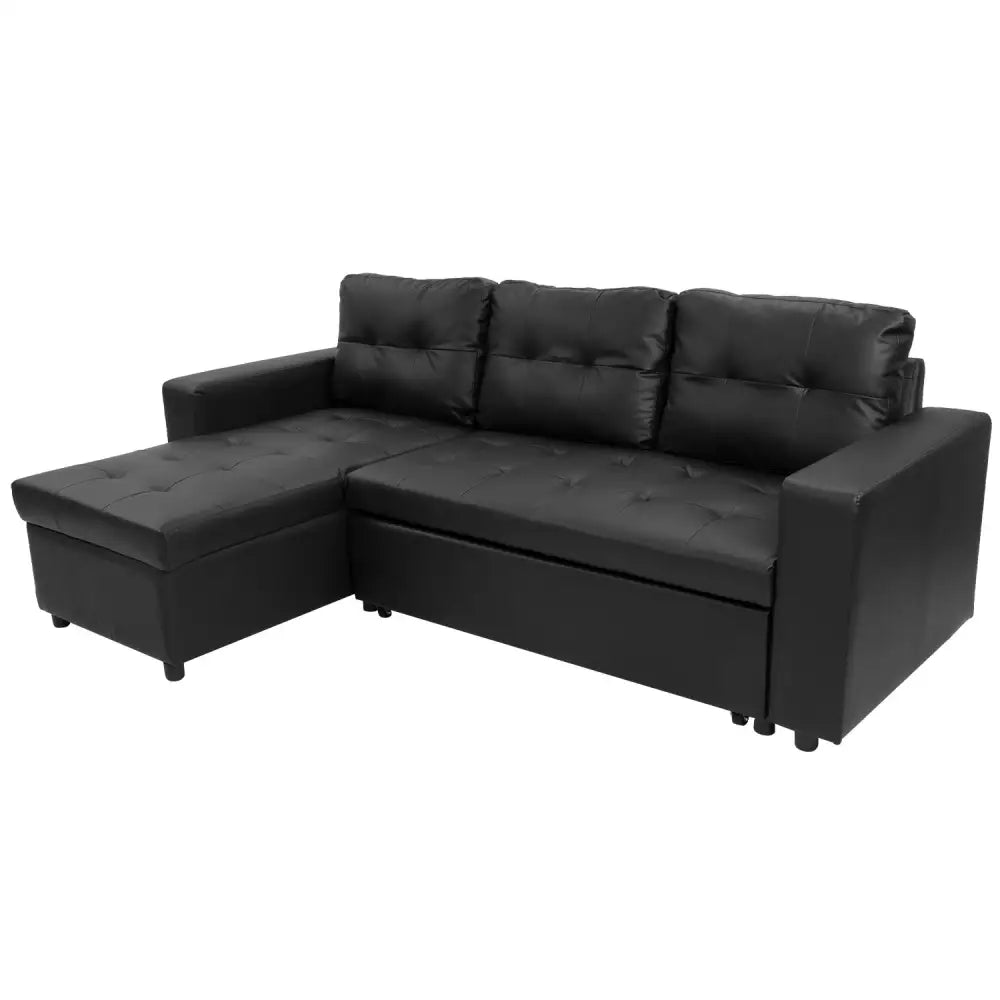 Sarantino Corner Sofa Linen Lounge Couch L-shaped Modular Furniture Home Chaise Grey - Furniture > Sofas