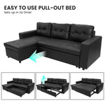 Sarantino Corner Sofa Linen Lounge Couch L-shaped Modular Furniture Home Chaise Grey - Furniture > Sofas