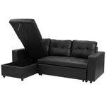 Sarantino Corner Sofa Linen Lounge Couch L-shaped Modular Furniture Home Chaise Grey - Furniture > Sofas