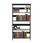 Sarantino Daphne 5-tier Cross Panel Bookshelf - Furniture > Living Room > Bookcases & Shelves