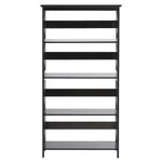 Sarantino Daphne 5-tier Cross Panel Bookshelf - Furniture > Living Room > Bookcases & Shelves