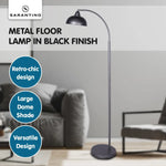 Sarantino Dark Grey Floor Lamp Industrial Chic Adjustable Angle - Home & Garden > Lighting