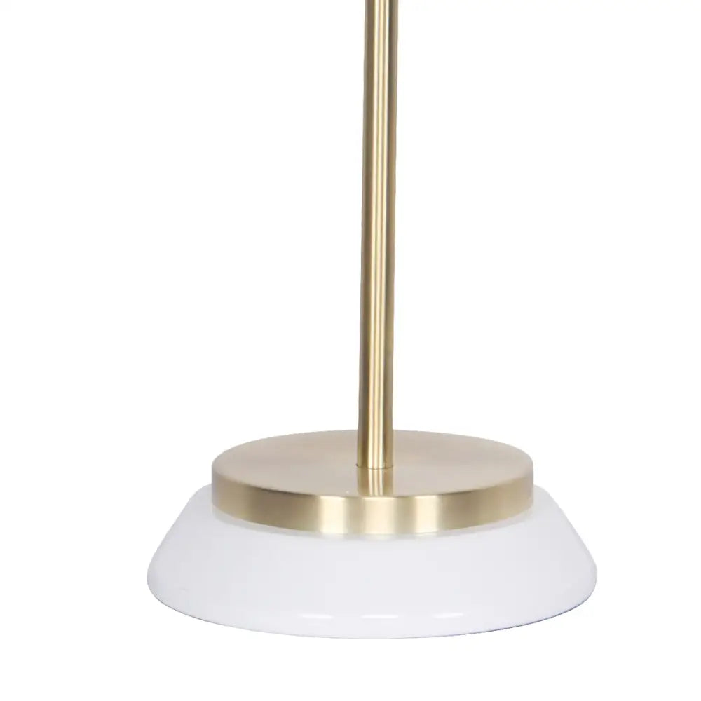 Sarantino Electric Reading Light Table Lamp Brass Finish - White - Home & Garden > Lighting