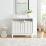 Sarantino Eleni 2-Door Sideboard Buffet Hallway Cabinet Storage Console Cupboard in White - Furniture > Living Room >
