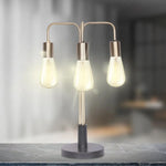 Sarantino Exposed Bulb Industrial Table Lamp - Home & Garden > Lighting
