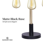 Sarantino Exposed Bulb Industrial Table Lamp - Home & Garden > Lighting