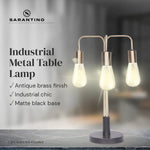 Sarantino Exposed Bulb Industrial Table Lamp - Home & Garden > Lighting