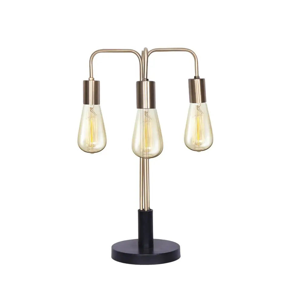 Sarantino Exposed Bulb Industrial Table Lamp - Home & Garden > Lighting