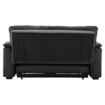 Sarantino Faux Leather Sofa Bed Couch Lounge - Black - Furniture > Sofas