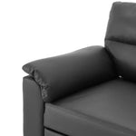 Sarantino Faux Leather Sofa Bed Couch Lounge - Black - Furniture > Sofas