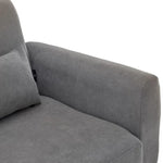 Sarantino Faux Velvet Sofa Bed Couch Lounge Chaise Cushions Light Grey - Furniture > Sofas