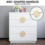 Sarantino Gail Chest Of Drawers Tallboy Dresser In White - Furniture > Living Room