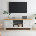Sarantino Gio Tv Stand - White/natural - Furniture > Living Room