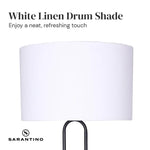 Sarantino Height-Adjustable Metal Floor Lamp Matte Black - Home & Garden > Lighting