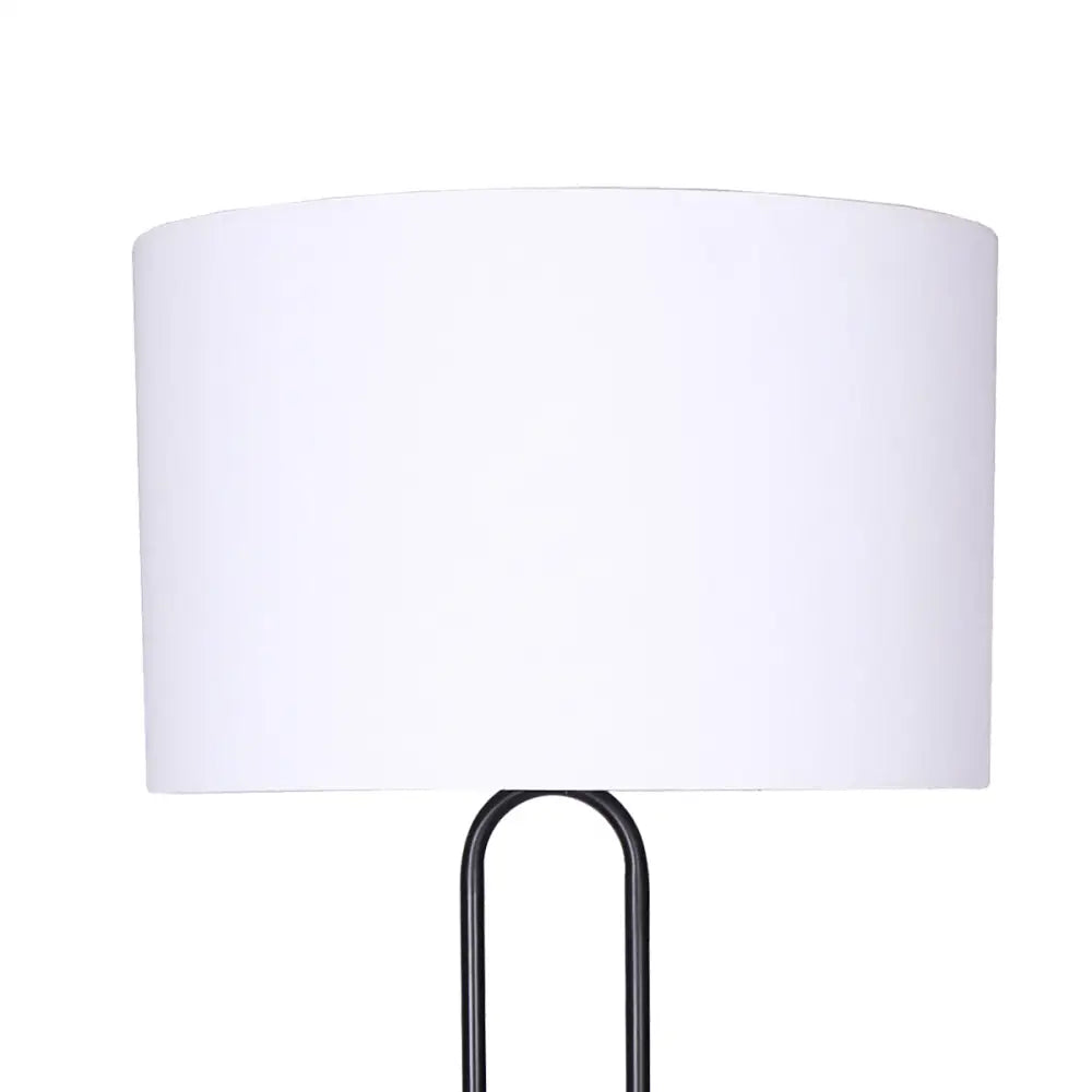 Sarantino Height-Adjustable Metal Floor Lamp Matte Black - Home & Garden > Lighting
