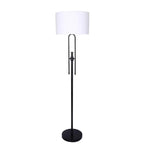Sarantino Height-Adjustable Metal Floor Lamp Matte Black - Home & Garden > Lighting