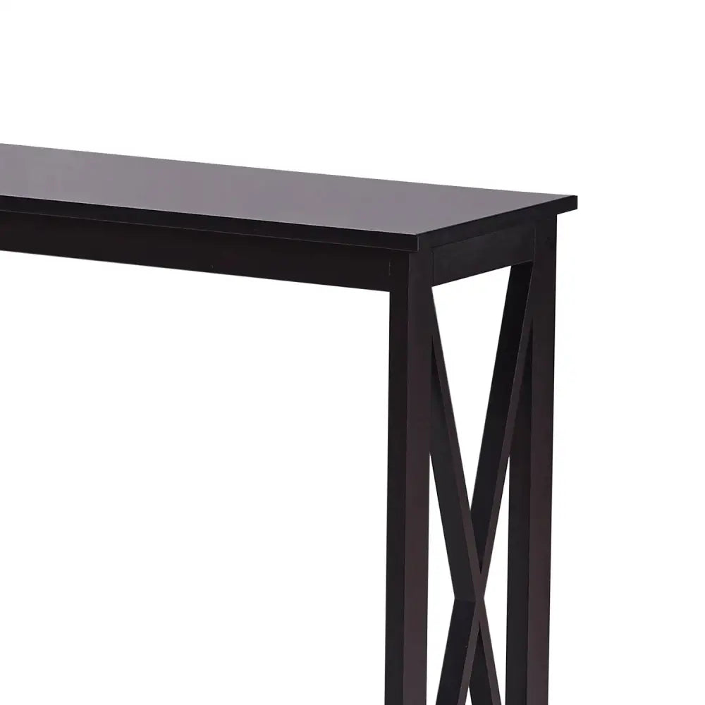 Sarantino Isla X-Frame Console Table in Black - Furniture > Living Room > Side Tables