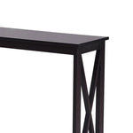 Sarantino Isla X-Frame Console Table in Black - Furniture > Living Room > Side Tables