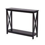 Sarantino Isla X-Frame Console Table in Black - Furniture > Living Room > Side Tables