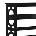 Sarantino Laurel 3-Tier Bookshelf Display Rack in Black - Furniture > Living Room > Bookcases & Shelves