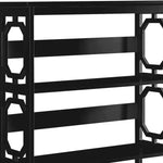 Sarantino Laurel 3-Tier Bookshelf Display Rack in Black - Furniture > Living Room > Bookcases & Shelves