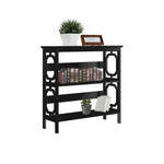 Sarantino Laurel 3-Tier Bookshelf Display Rack in Black - Furniture > Living Room > Bookcases & Shelves
