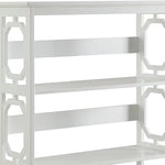 Sarantino Laurel 3-Tier Bookshelf Display Rack in White - Furniture > Living Room > Bookcases & Shelves