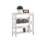 Sarantino Laurel 3-Tier Bookshelf Display Rack in White - Furniture > Living Room > Bookcases & Shelves