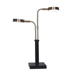 Sarantino LED Metal Table Lamp with 2 Lights Brushed Gold Black Finish - Home & Garden > Lighting