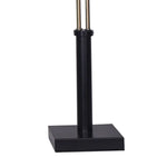 Sarantino LED Metal Table Lamp with 2 Lights Brushed Gold Black Finish - Home & Garden > Lighting