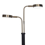 Sarantino LED Metal Table Lamp with 2 Lights Brushed Gold Black Finish - Home & Garden > Lighting