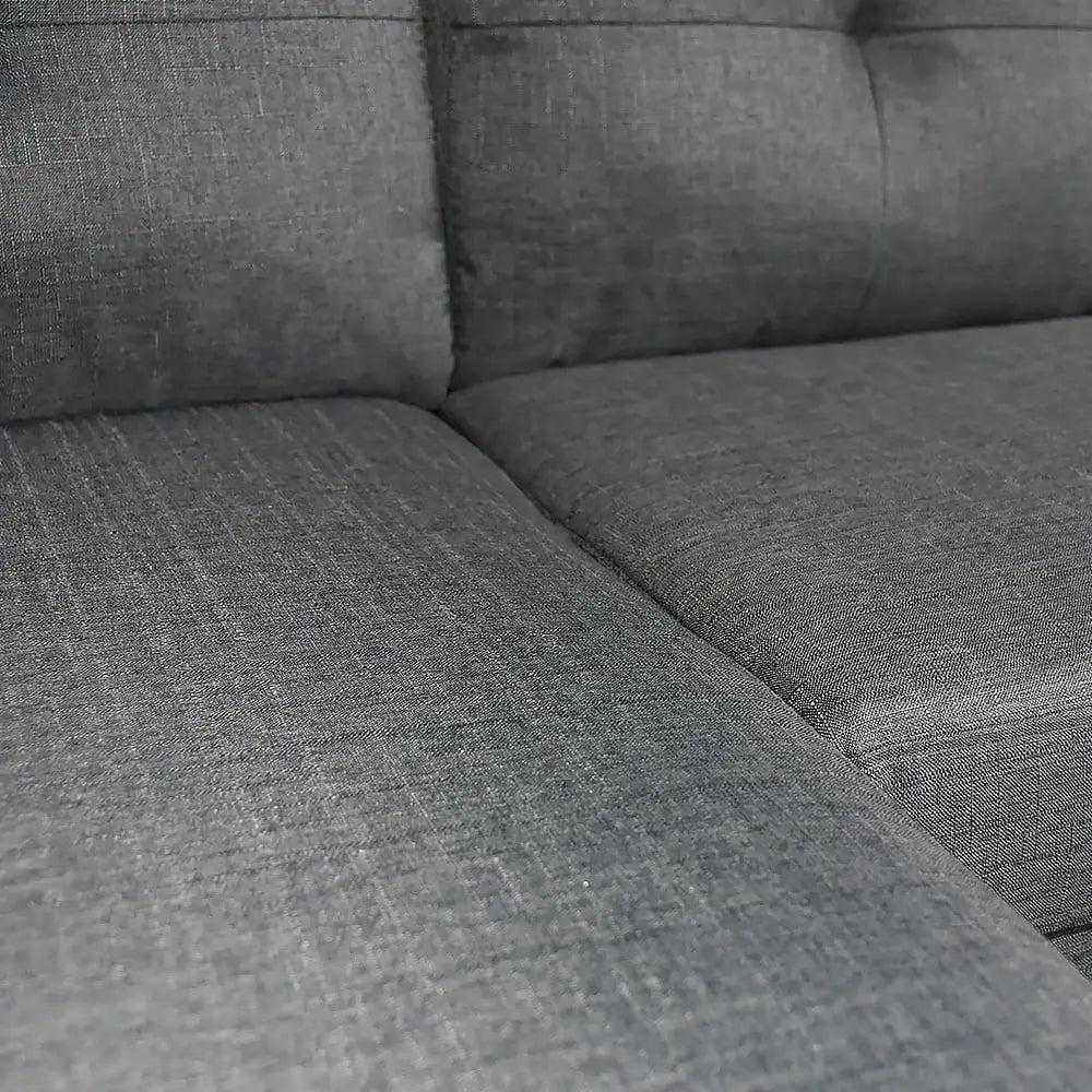 Sarantino Linen Corner Sofa Lounge Couch Modular Furniture L Chair Home Chaise Grey - Furniture > Sofas