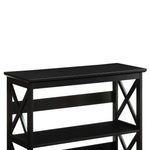 Sarantino Lucas 3-Tier Bookshelf Display Rack in Black - Furniture > Living Room > Bookcases & Shelves