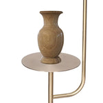Sarantino Marble & Metal End Table Top Floor Lamp - Home & Garden > Lighting