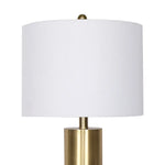 Sarantino Metal and Marble Table Lamp in Black - Home & Garden > Lighting