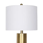 Sarantino Metal And Marble Table Lamp - White - Home & Garden > Wall Art > 3D Wall Art