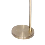 Sarantino Metal Floor Lamp Brass Finish Adjustable Height - Home & Garden > Lighting