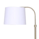 Sarantino Metal Floor Lamp Brass Finish Adjustable Height - Home & Garden > Lighting