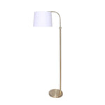 Sarantino Metal Floor Lamp Brass Finish Adjustable Height - Home & Garden > Lighting