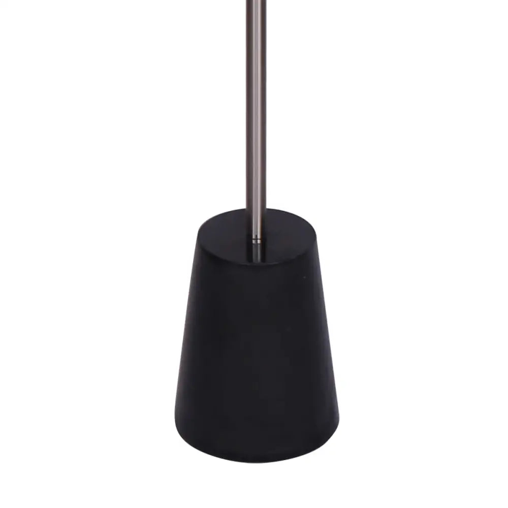 Sarantino Metal Floor Lamp Nickel Finish with Black Marble Base - Home & Garden > Lighting