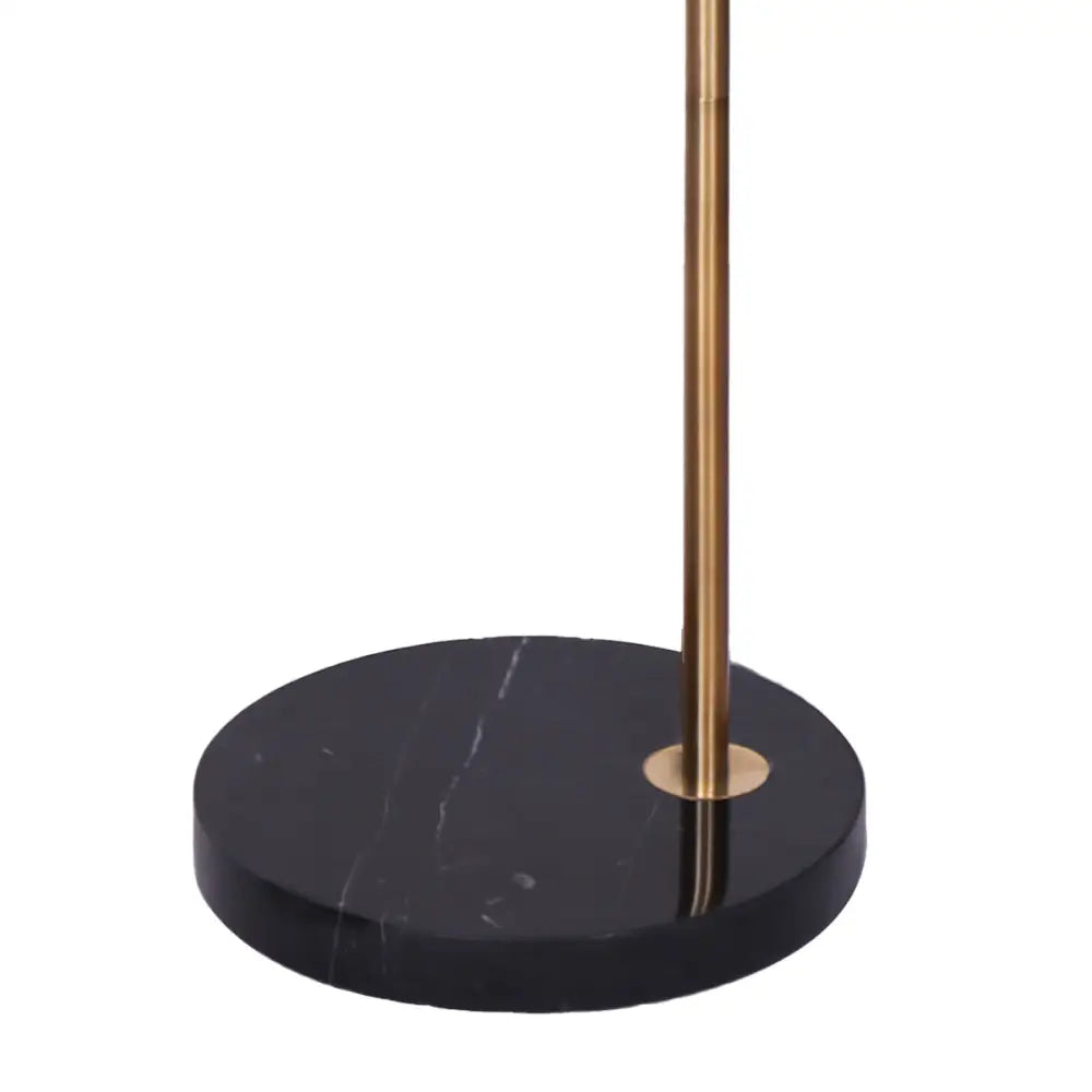 Sarantino Metal Floor Lamp With Opal Glass Shade - Home & Garden > Lighting