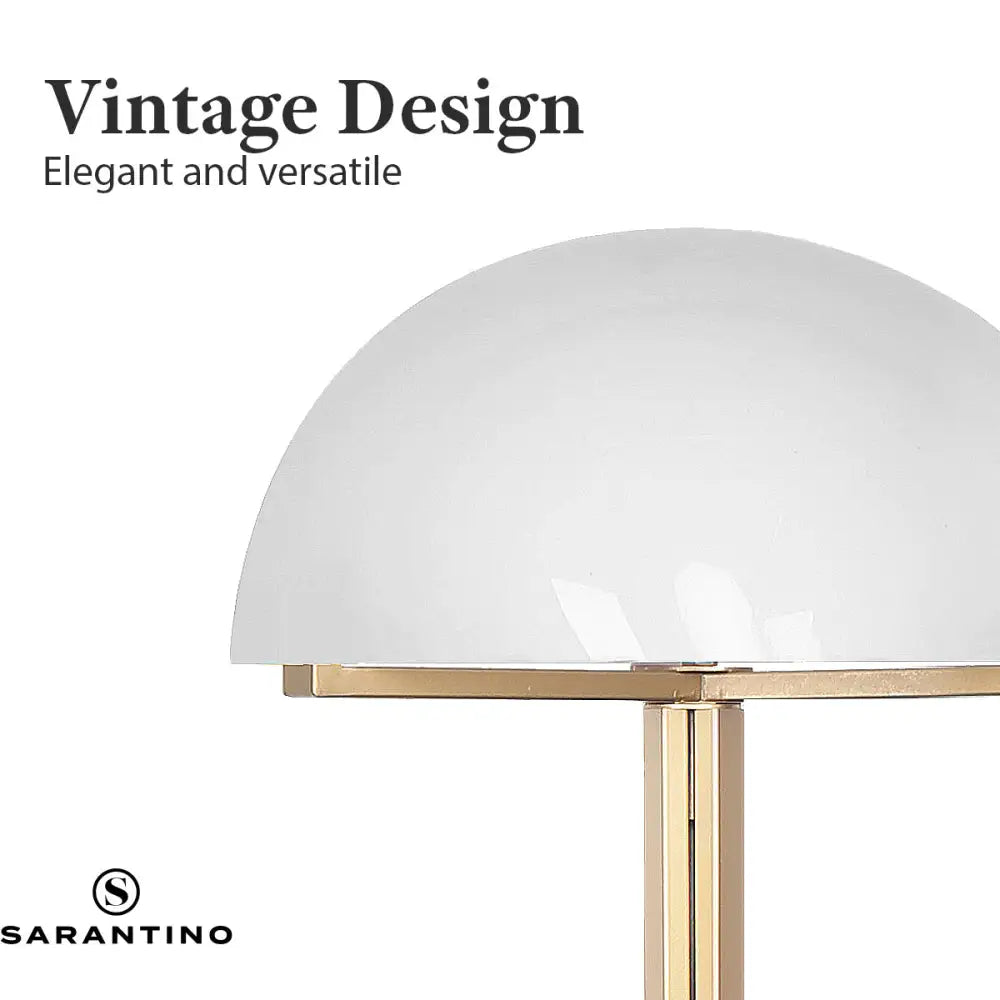 Sarantino Metal Floor Lamp with White Acrylic Shade by Sarantino - Home & Garden > Lighting