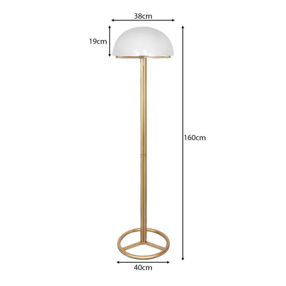 Sarantino Metal Floor Lamp with White Acrylic Shade by Sarantino - Home & Garden > Lighting