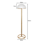 Sarantino Metal Floor Lamp with White Acrylic Shade by Sarantino - Home & Garden > Lighting