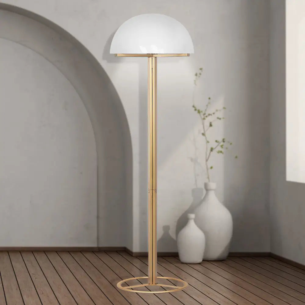 Sarantino Metal Floor Lamp with White Acrylic Shade by Sarantino - Home & Garden > Lighting