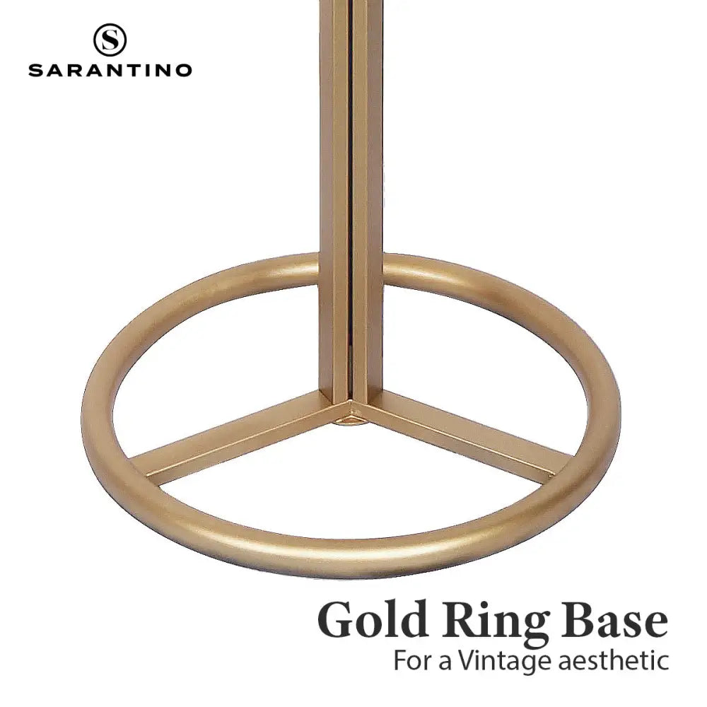 Sarantino Metal Floor Lamp with White Acrylic Shade by Sarantino - Home & Garden > Lighting