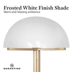 Sarantino Metal Floor Lamp with White Acrylic Shade by Sarantino - Home & Garden > Lighting