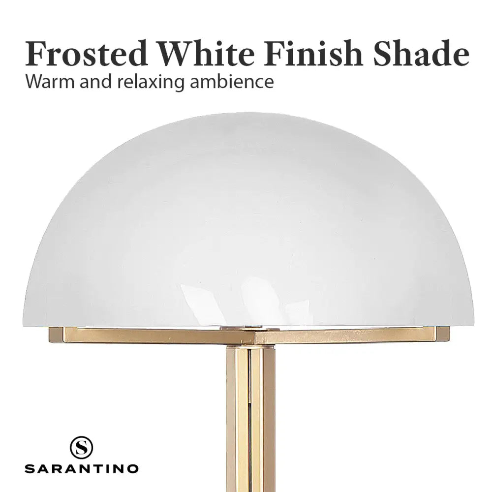 Sarantino Metal Floor Lamp with White Acrylic Shade by Sarantino - Home & Garden > Lighting