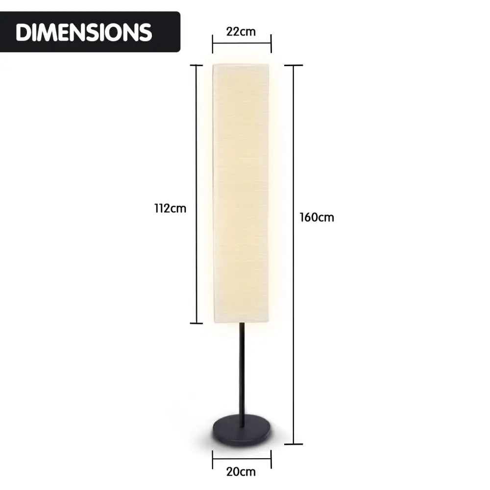 Sarantino Metal Floor Lamp with White Paper Wrinkle Shade Light Stand - Home & Garden > Lighting > Night Lights &