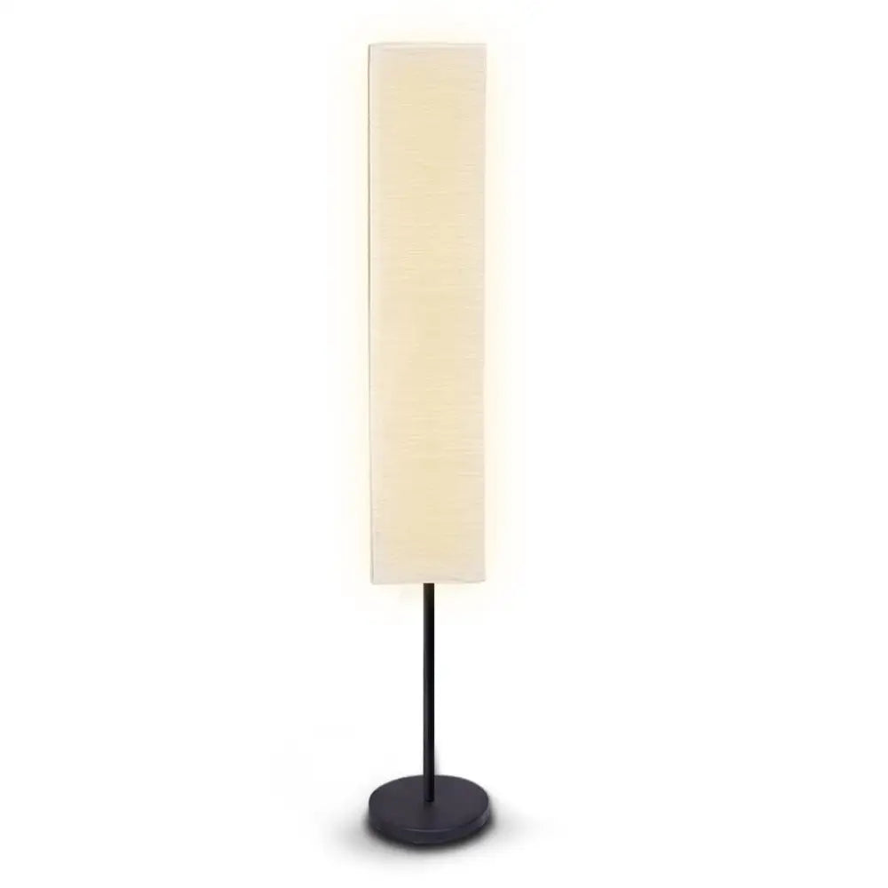 Sarantino Metal Floor Lamp with White Paper Wrinkle Shade Light Stand - Home & Garden > Lighting > Night Lights &